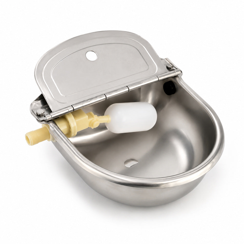 Stainless Steel Drinker Bowl 4 Liter Capacity