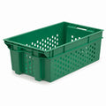 Food Grade Crate for Dates, Fruit and Vegetables (Green)