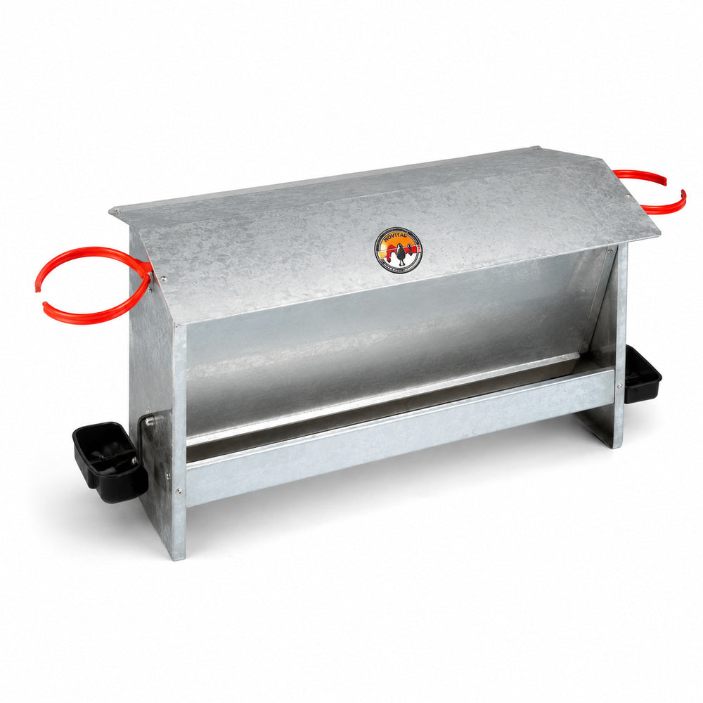 Novital Farmyard Feeder with two Drinkers for Chicken and other similar Birds (Made in Italy)