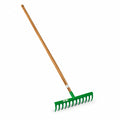Trapp Brazil Garden Rake With Wooden Handle - FJ 1012 (Green)