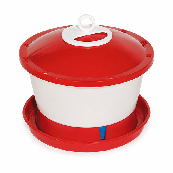 Novital 6 Liter Chicken Drinker, Heavy Duty Poultry Bird Drinker, Poultry Drinking Farm Equipment (Made in Italy)