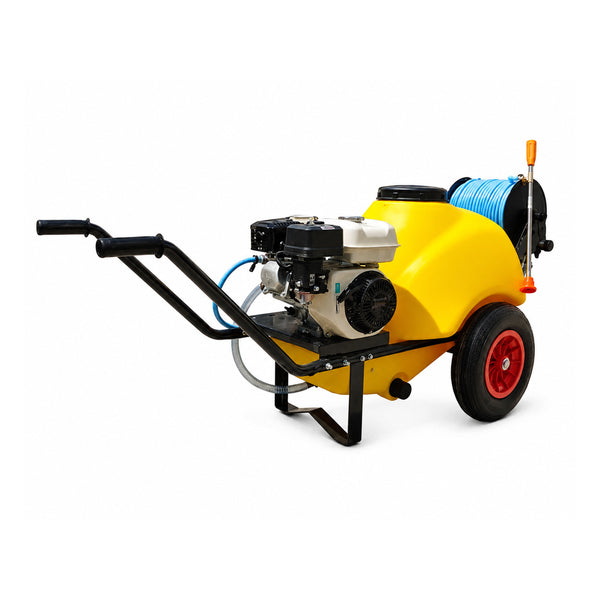 Volpi Wheel Barrow Sprayer 120L Tank Capacity, 50M Hose, Honda Engine