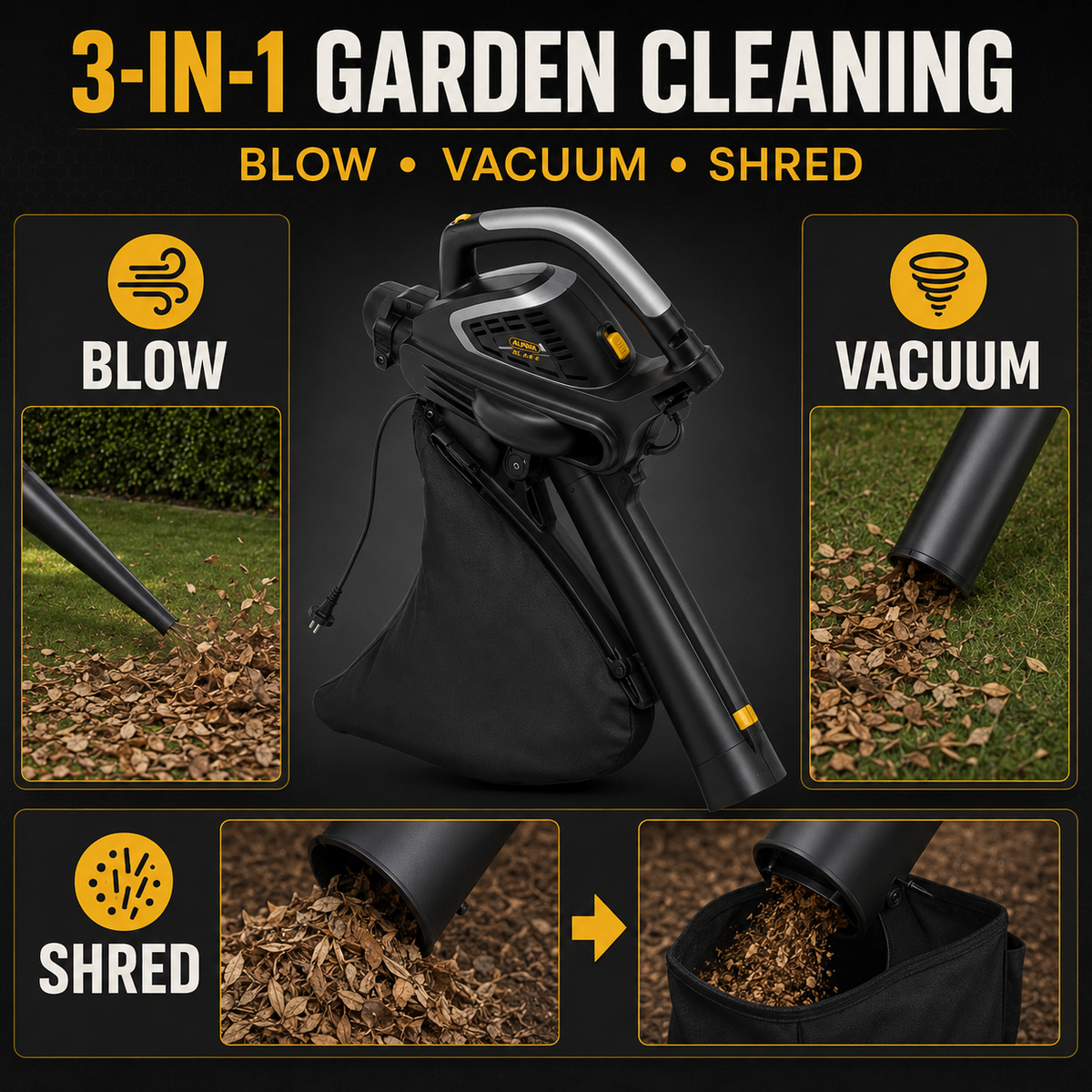 Alpina 2600 Watts Vacuum Cleaner & Blower (BL 2.6 E)