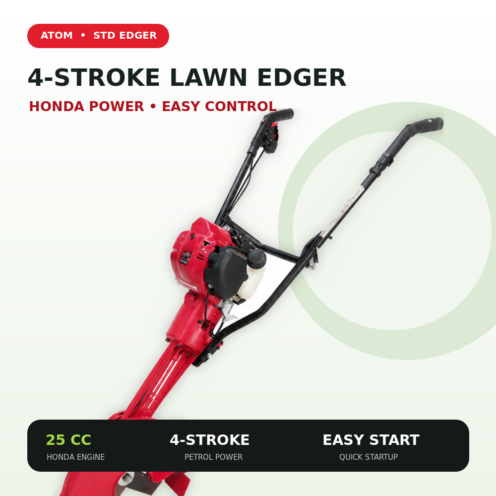 Atom STD 4 Stroke Edger with 25cc Honda Engine
