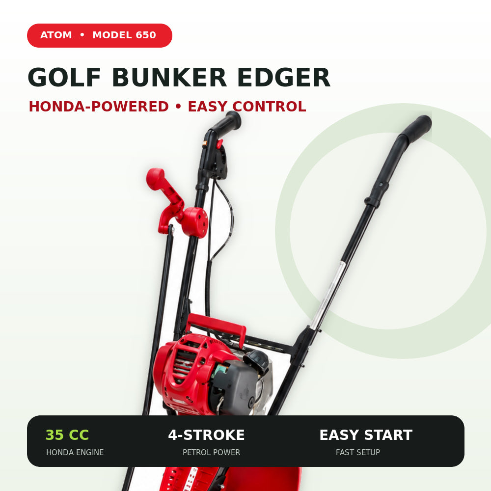 Atom Golf Bunker Edger with 35cc Honda Engine