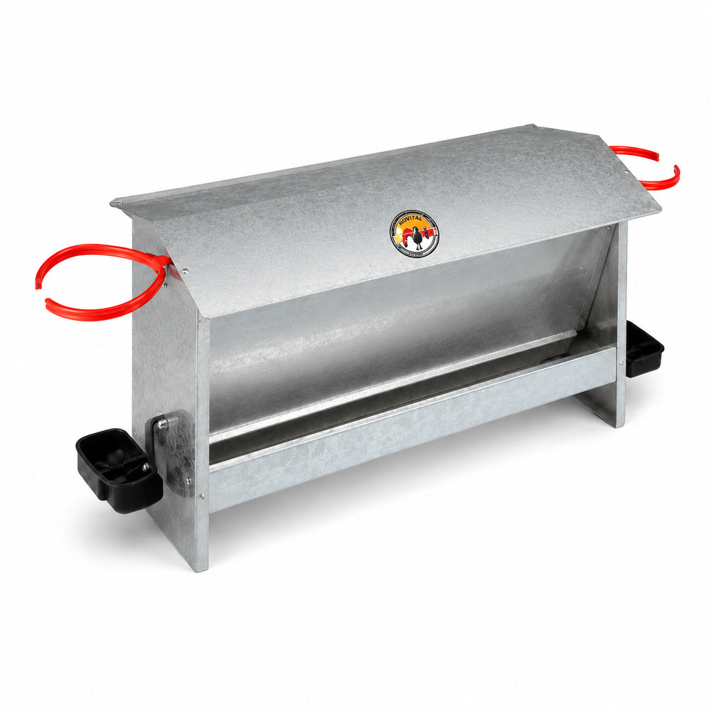 Novital Farmyard Feeder with two Drinkers for Chicken and other similar Birds (Made in Italy)