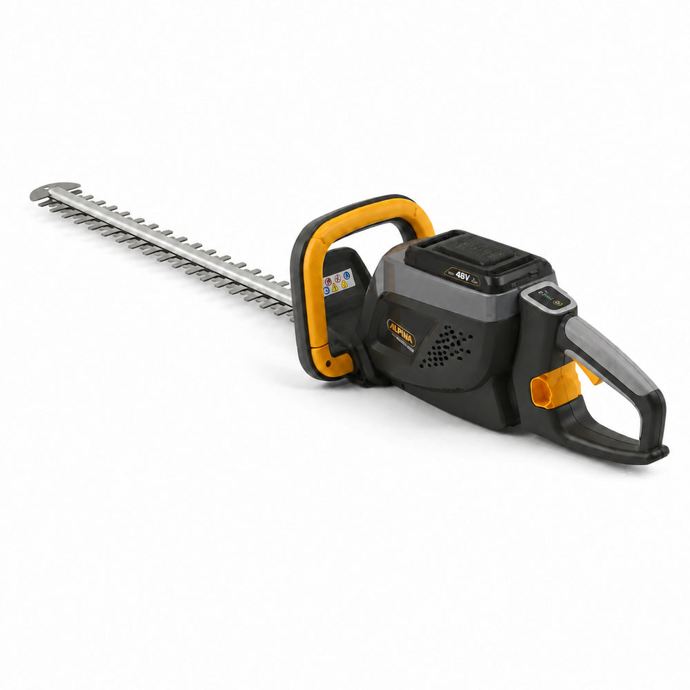 Alpina Italy 48V 58 cm Battery Operated Hedge Trimmer for Garden & Hedges Lightweight Trimmer With Dual-Action Blade, Black/Grey, AHT 48 Li