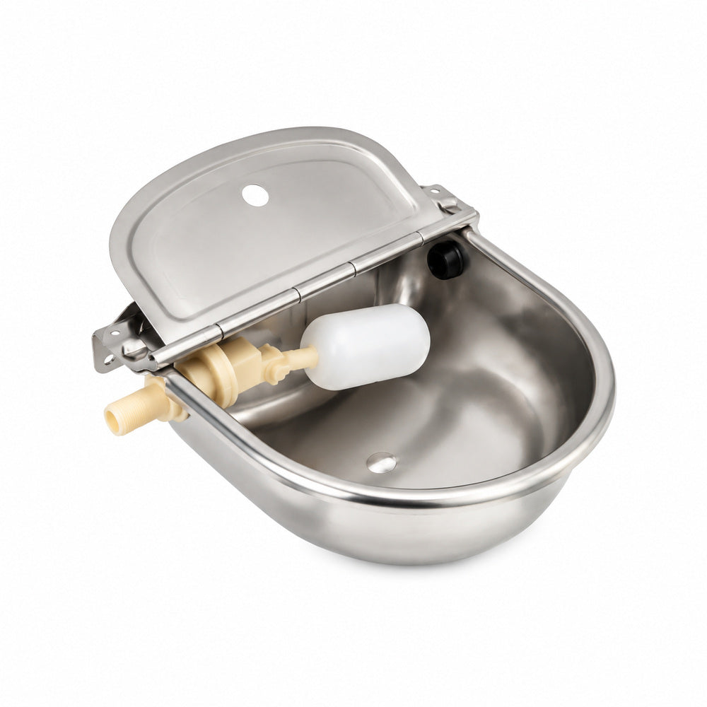 Stainless Steel Drinker Bowl 4 Liter Capacity