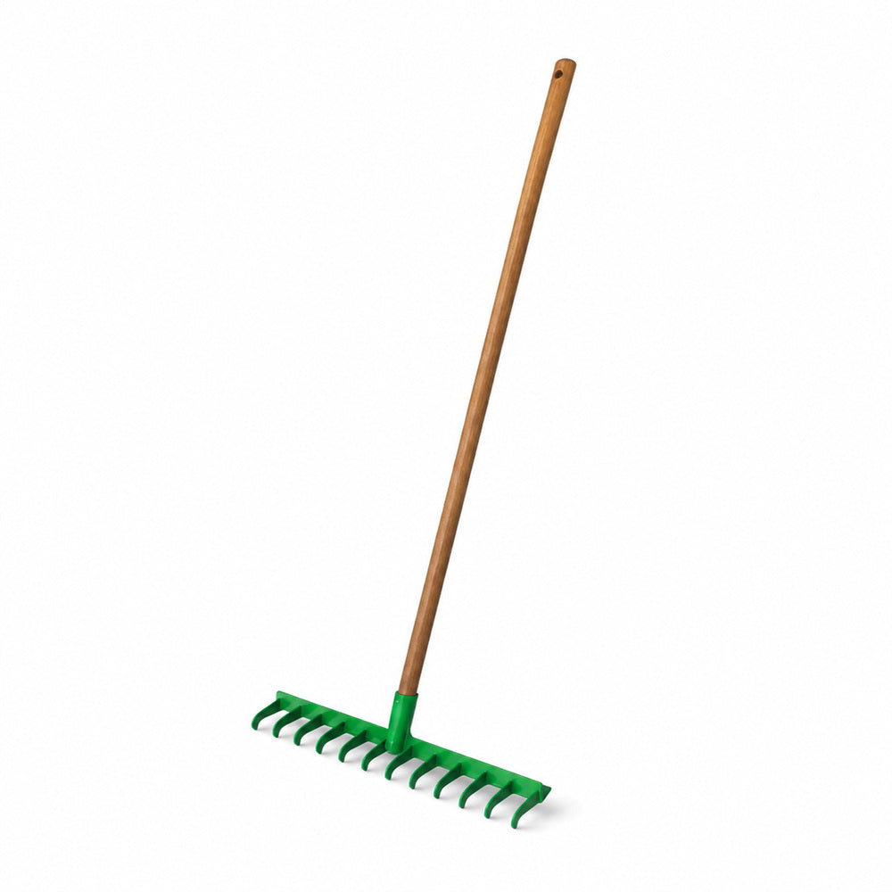 Trapp Brazil Garden Rake With Wooden Handle - FJ 1012 (Green)