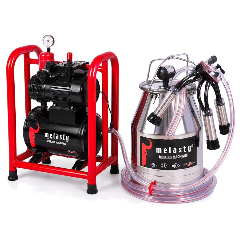 Melasty 30L Fixed System & Single Bucket Milking Machine For Cow (Made in Turkey)