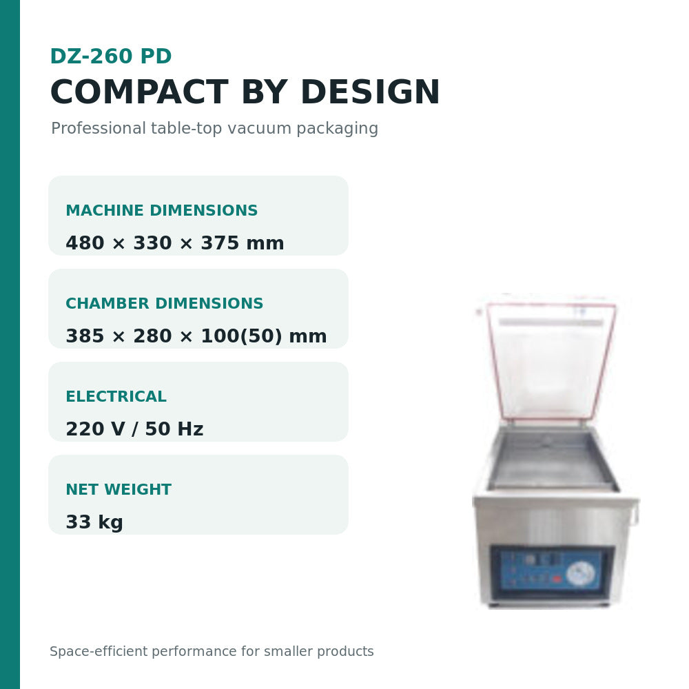 Table Top Vacuum Packing Machine (DZ-260)