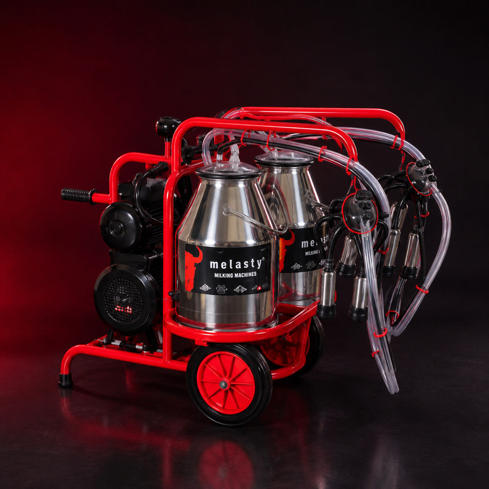 Melasty Double Milking Machine for Cow (Twin Bucket)