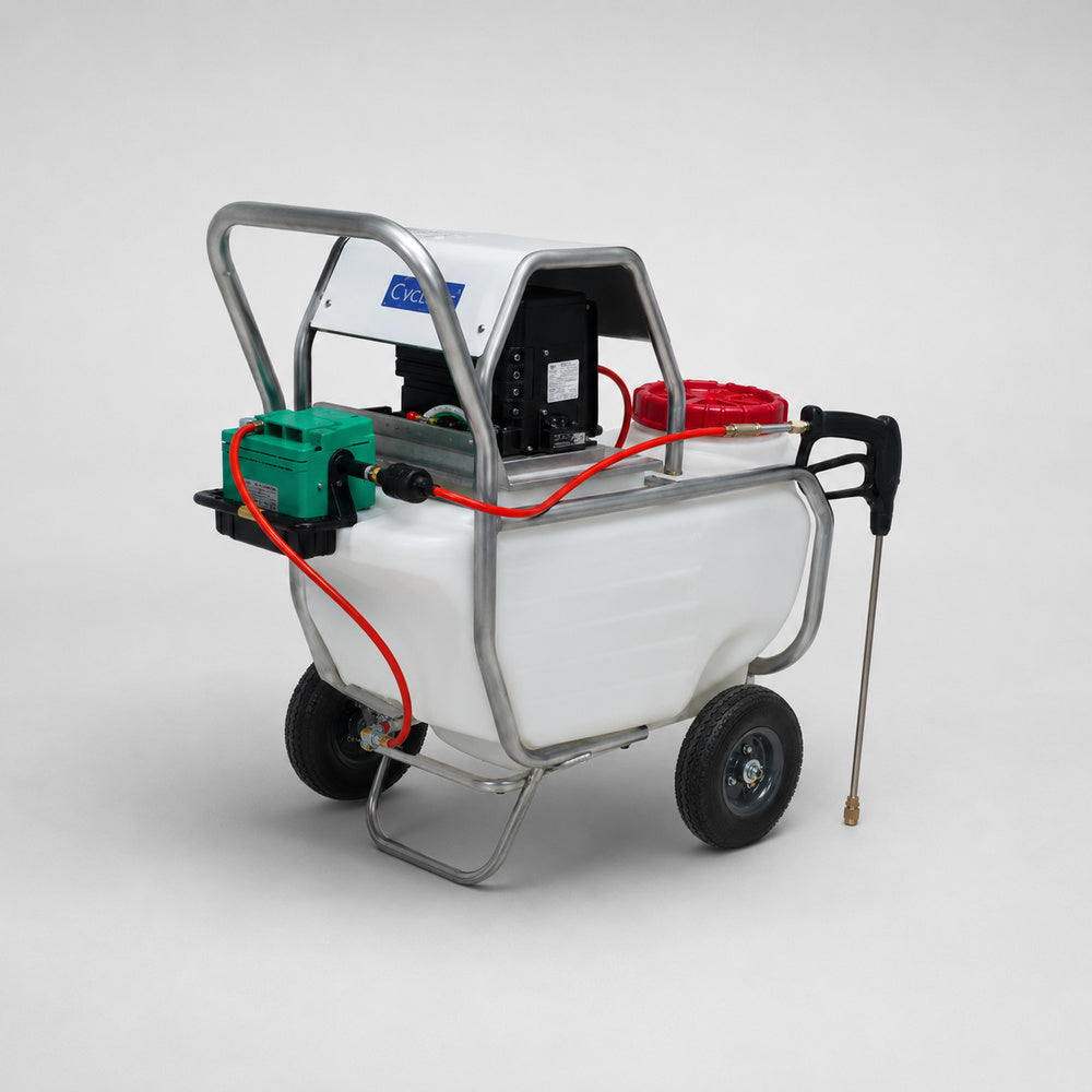 Cyclone 75L Wheel Barrow Sprayer (Battery Operated)