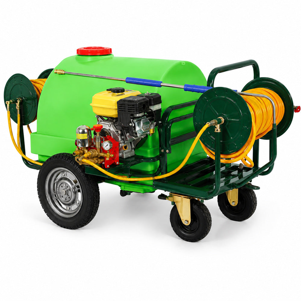 CN Wheel Barrow Heavy Duty Power Sprayer, 300L Tank Capacity, 7.5HP Engine, 30M Hose, OS-300T