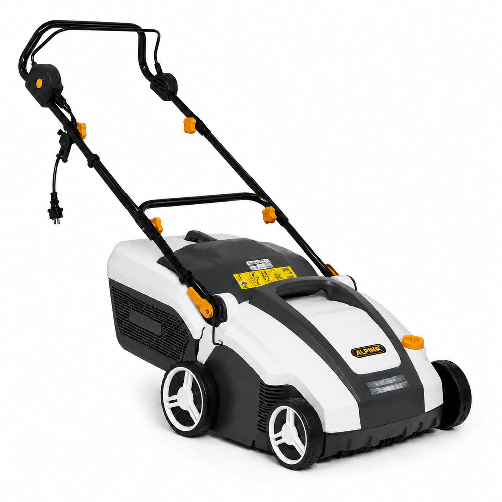 Alpina Italy 1500 Watt Electric Scarifier, 38cm Working Width, Comes with 50L Collector Bag (SC 1.5 E)