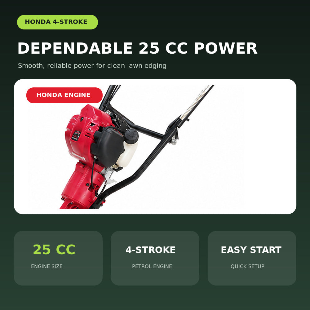 Atom STD 4 Stroke Edger with 25cc Honda Engine