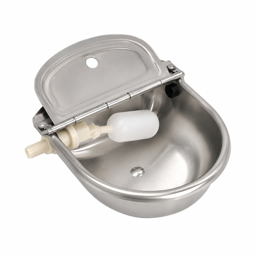 Stainless Steel Drinker Bowl 4 Liter Capacity