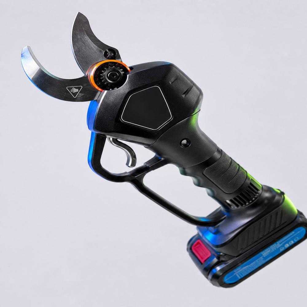 Professional 30mm Electric Pruning Shears Scissor Sharp Blade Rechargeable Battery
