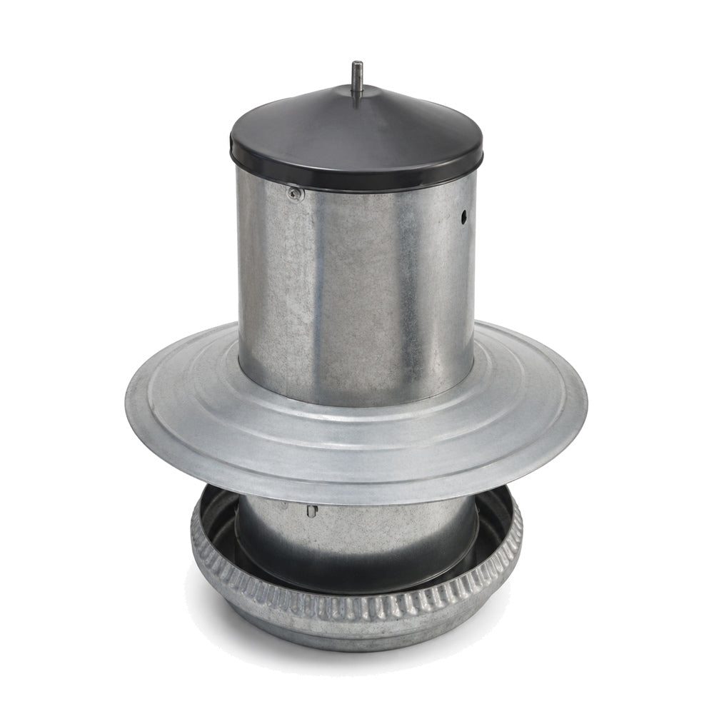 Venturi Galvanized Hopper Feeder with Cover 18kg Capacity