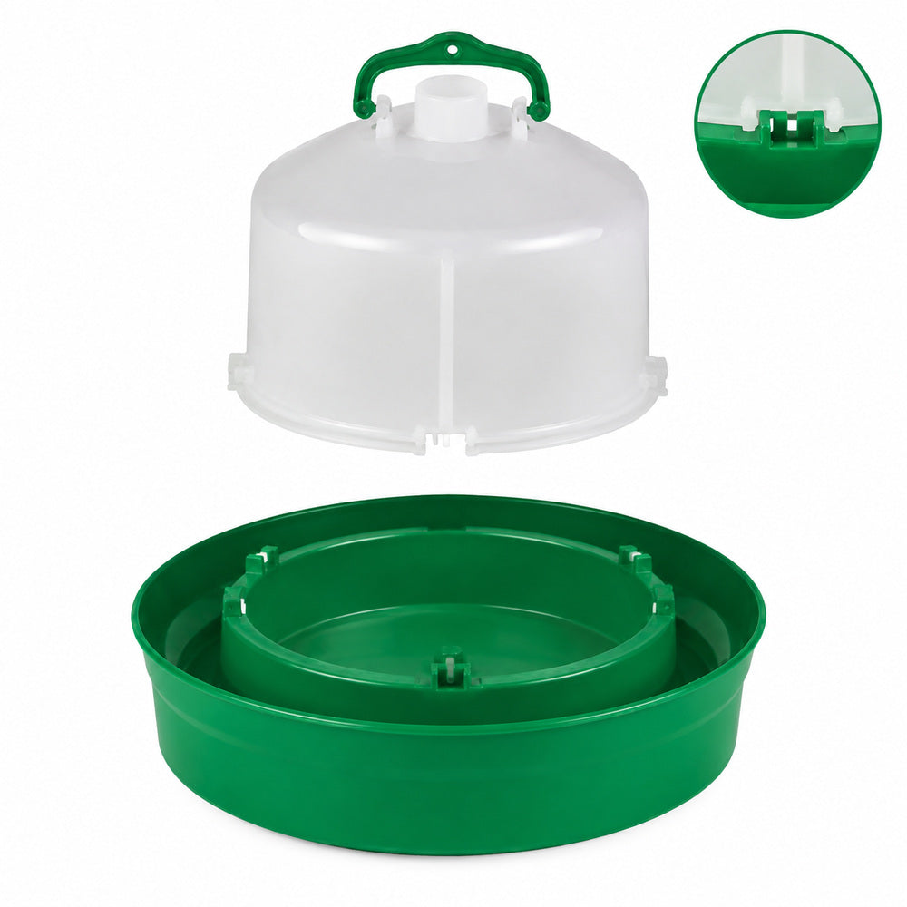 Gaun 5 Liter Bird Drinker with Deep Base for Chicken and other similar Birds (Made in Spain)