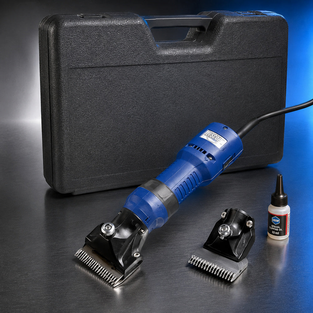 Liscop 250W ماكينة قص كهربائية للأغنام والحصان والماشية مع رأس قص إضافي ، Kombi RS 250 +107 (صنع في ألمانيا)