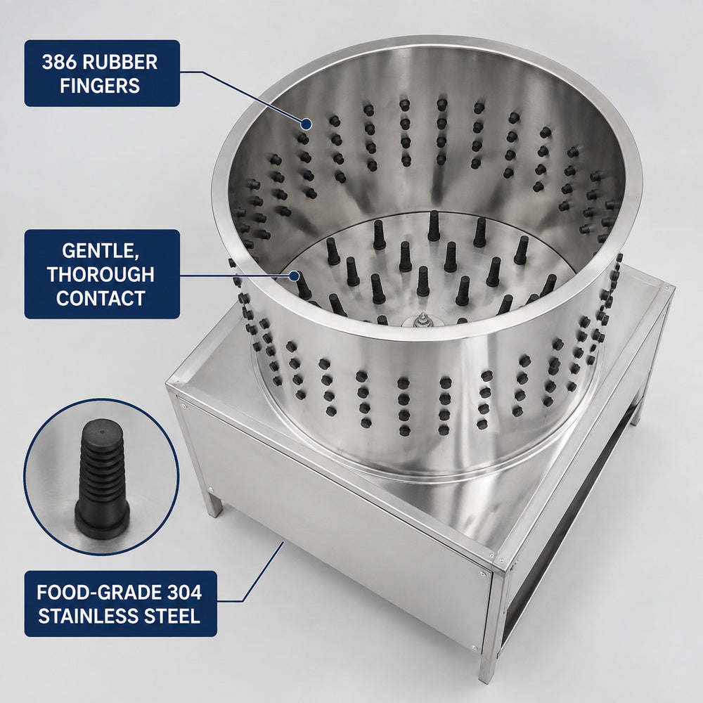 Plucker Machine for Quail