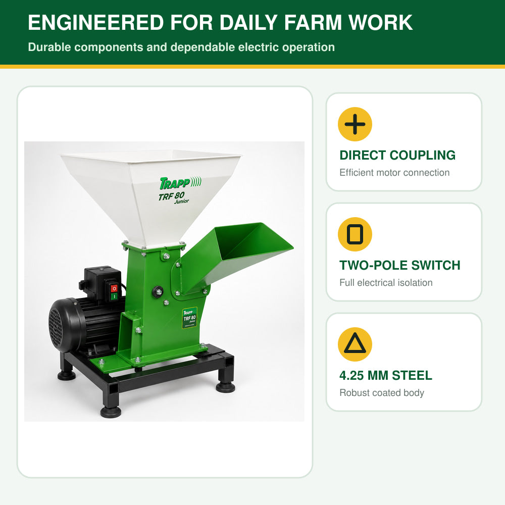 Trapp Foliage Shredder TRF-80 Motor 1.25CV 50 Hz 220V
