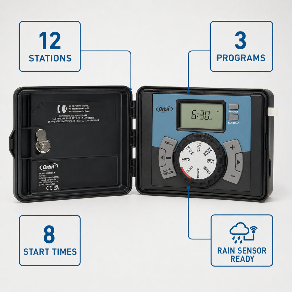 Orbit Easy-Set Logic 12 Station Indoor/Outdoor Timer