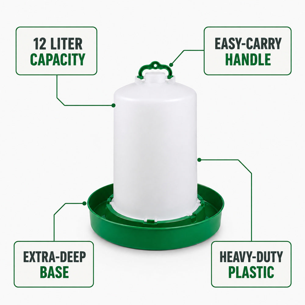 Gaun Deep Base Drinker for Chickens (12Liter)