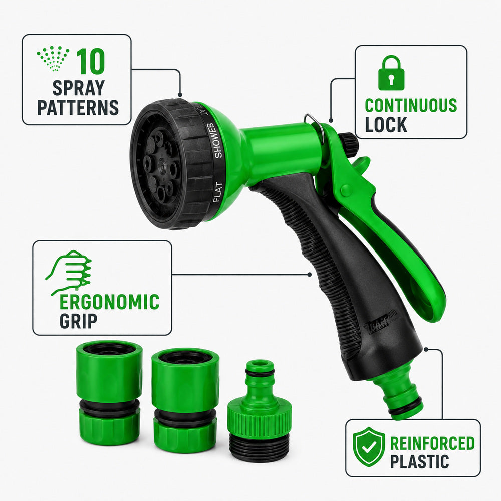 Trapp Brazil Garden Hand Sprayer, Spray Gun Hose Set for Gardening and Irrigation -DY 2034