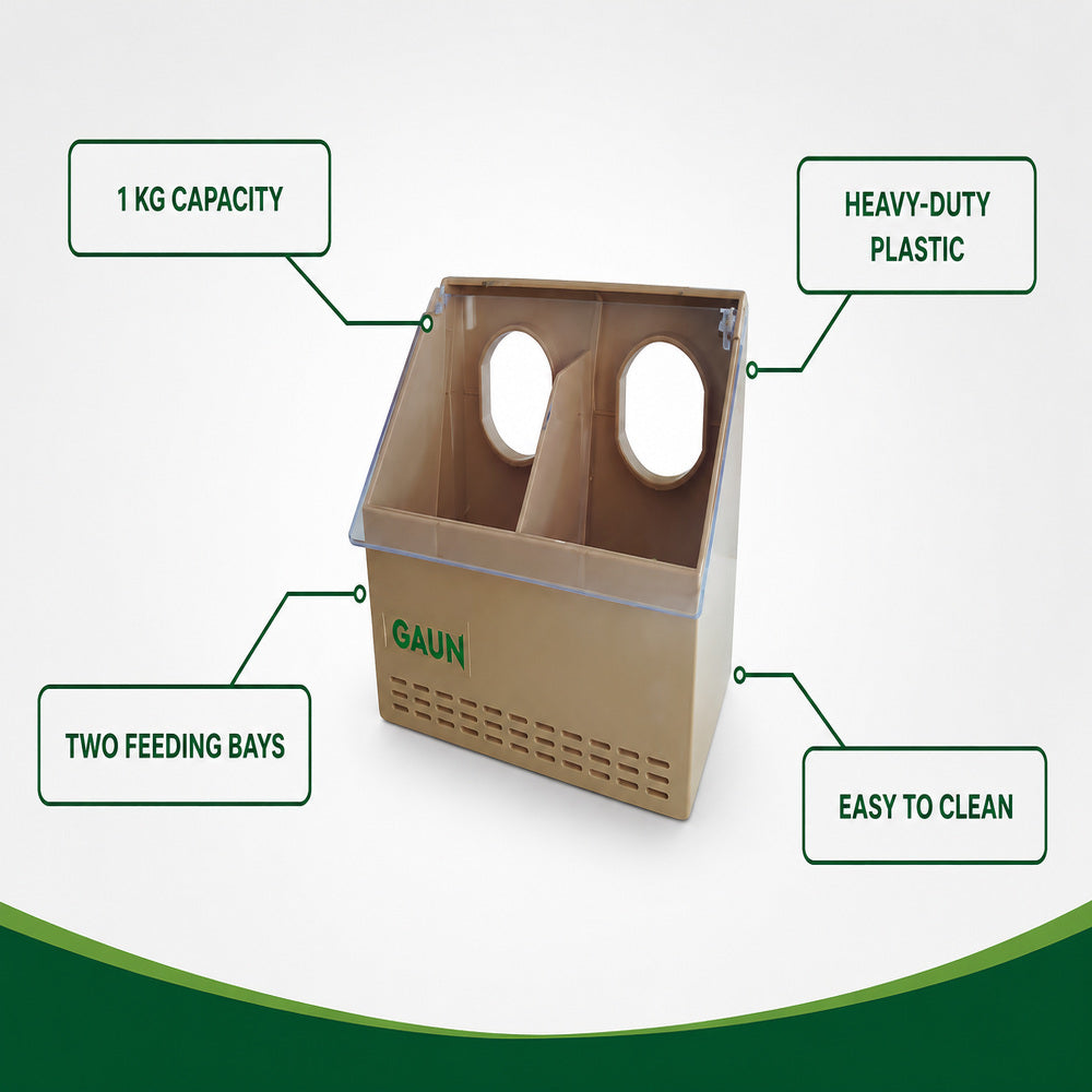 Gaun Bird Feeder for Pigeons and other similar Birds, 17 x 11 x 14 cm (Made in Spain)