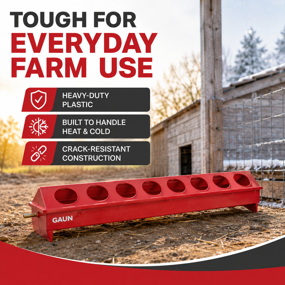 Gaun Drinker for Chicken with 8 holes 50cm (Made in Spain)