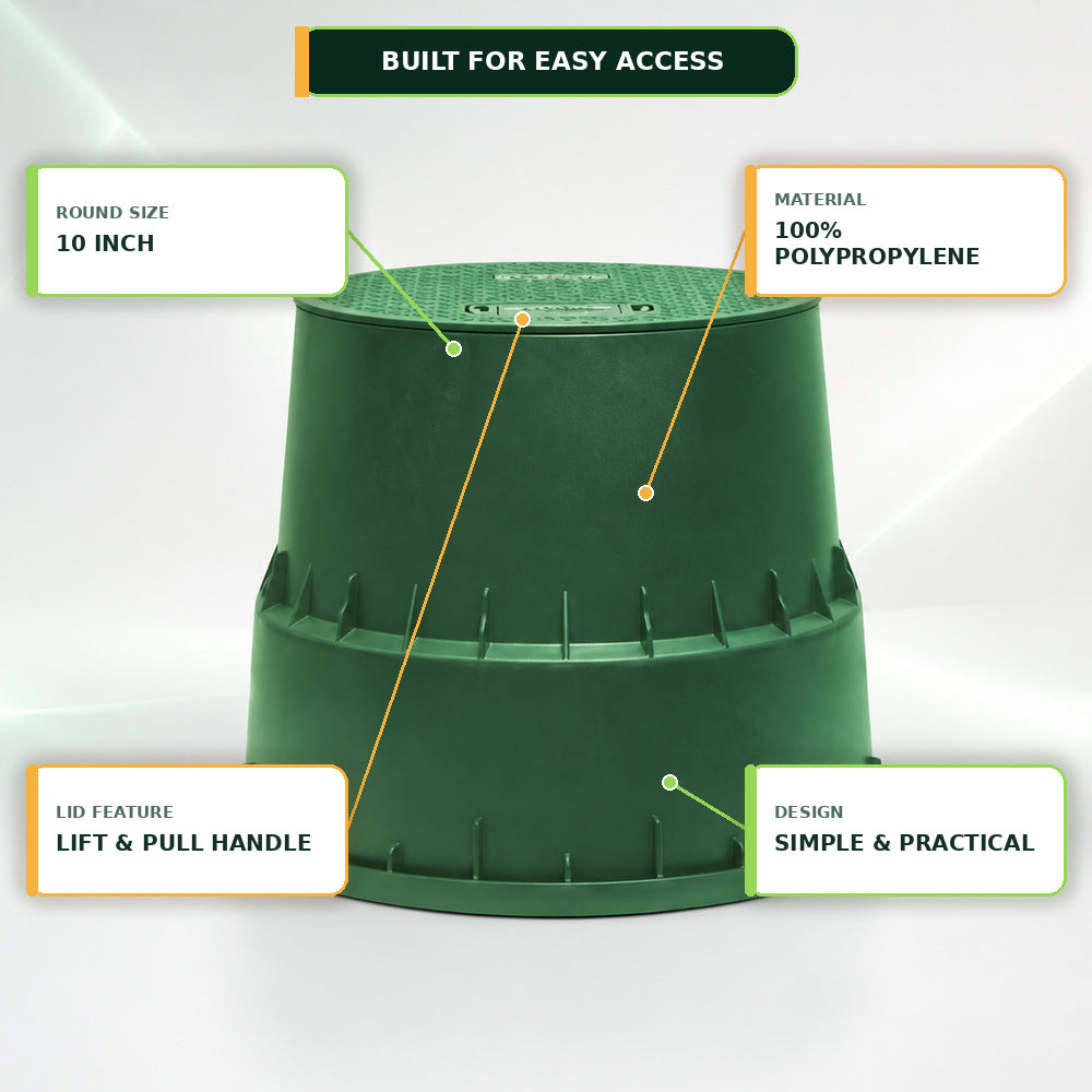 Rain 10" Circular Valve Box