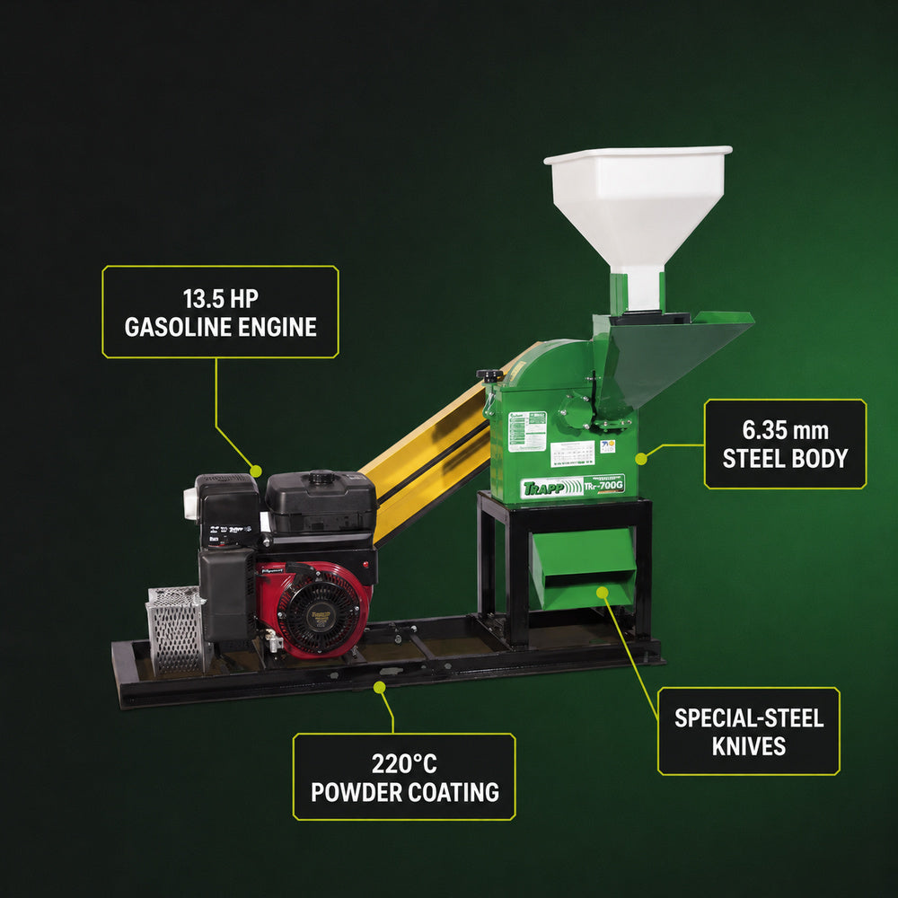 Trapp-Gasoline Foliage Shredder TRF-700G 13.5HP, B&S