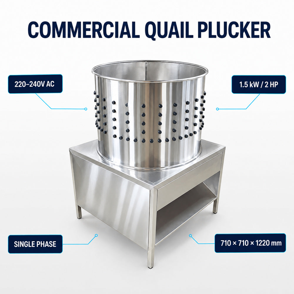 Plucker Machine for Quail