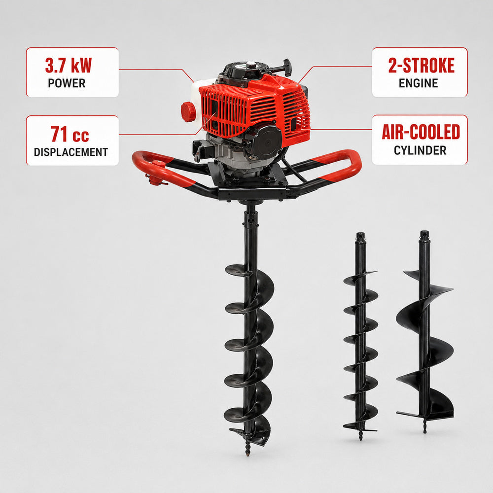CN Earth Auger 71cc With Drill Bit (200&300mm)