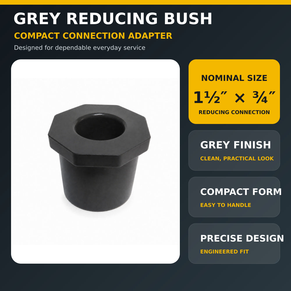 11/2"x3/4"Red Bush Grey