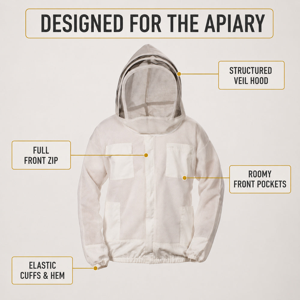 Beehive Three Layer Ventilated Beekeeping Jacket