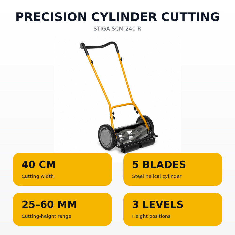 Stiga Push Cylinder Mower SCM-240-R, 40cm Cu