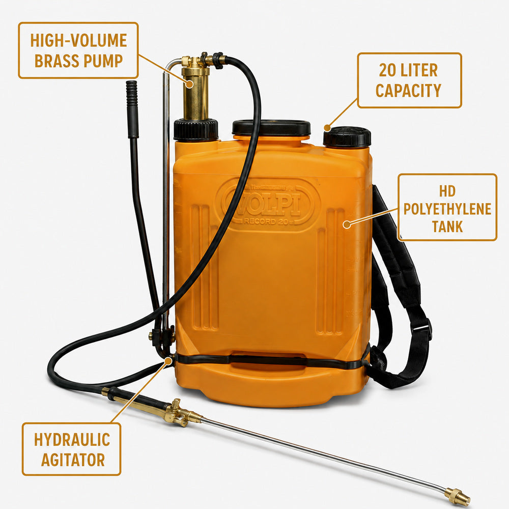 Volpi Knapsack sprayer 20 Liter Brass Pump