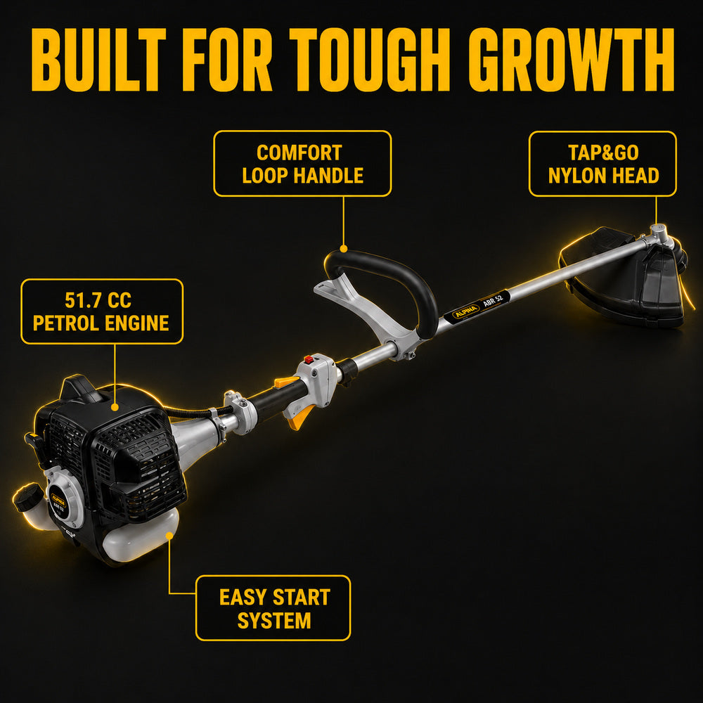 Alpina Italy Petrol Brush Cutter ABR 52 with 51.7cc Petrol Engine