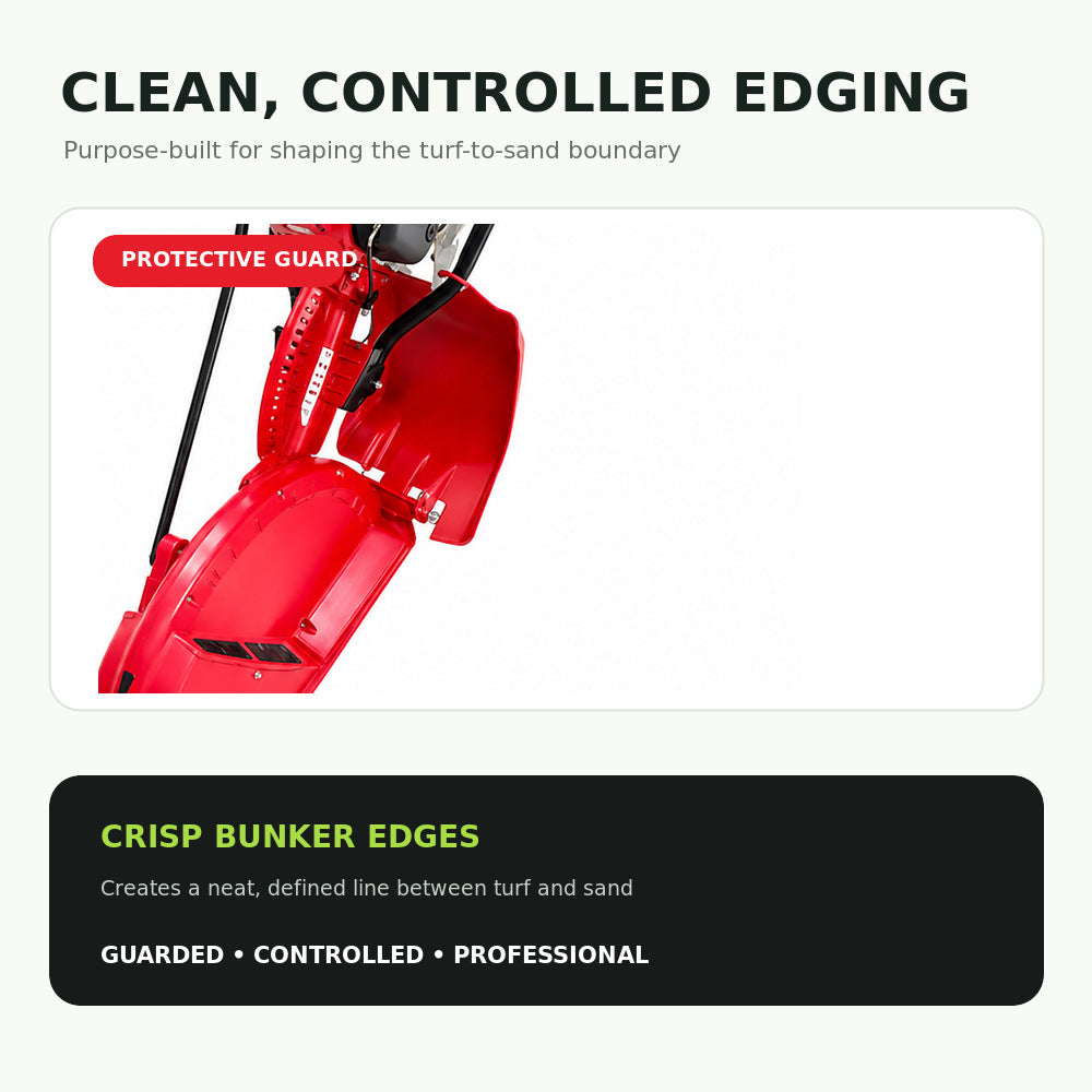 Atom Golf Bunker Edger with 35cc Honda Engine