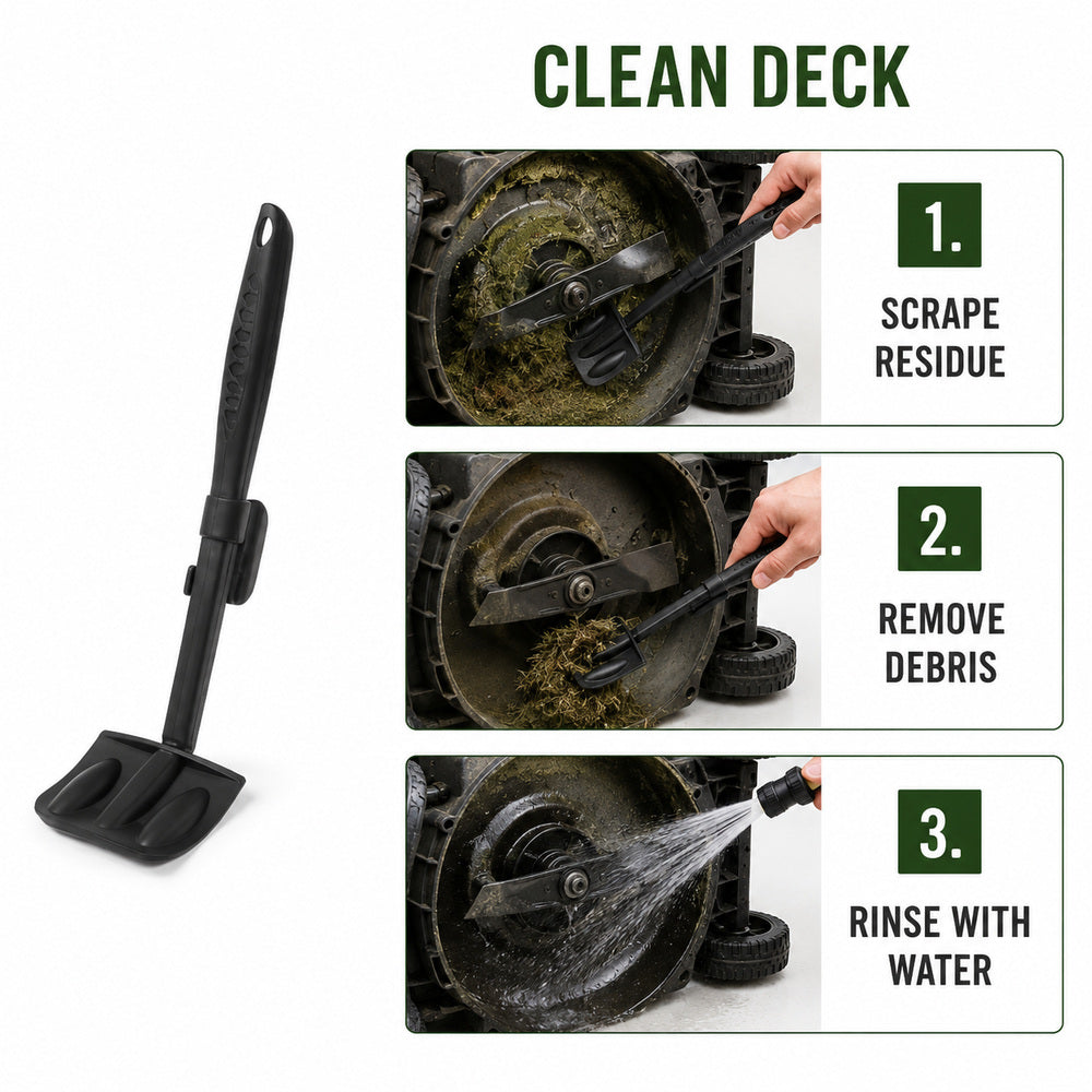 Alpina Scraper to Clean Lawn Mower Decks