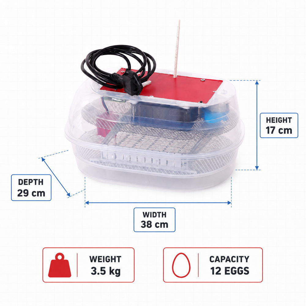 Maino Incubator (12 Eggs Capacity)