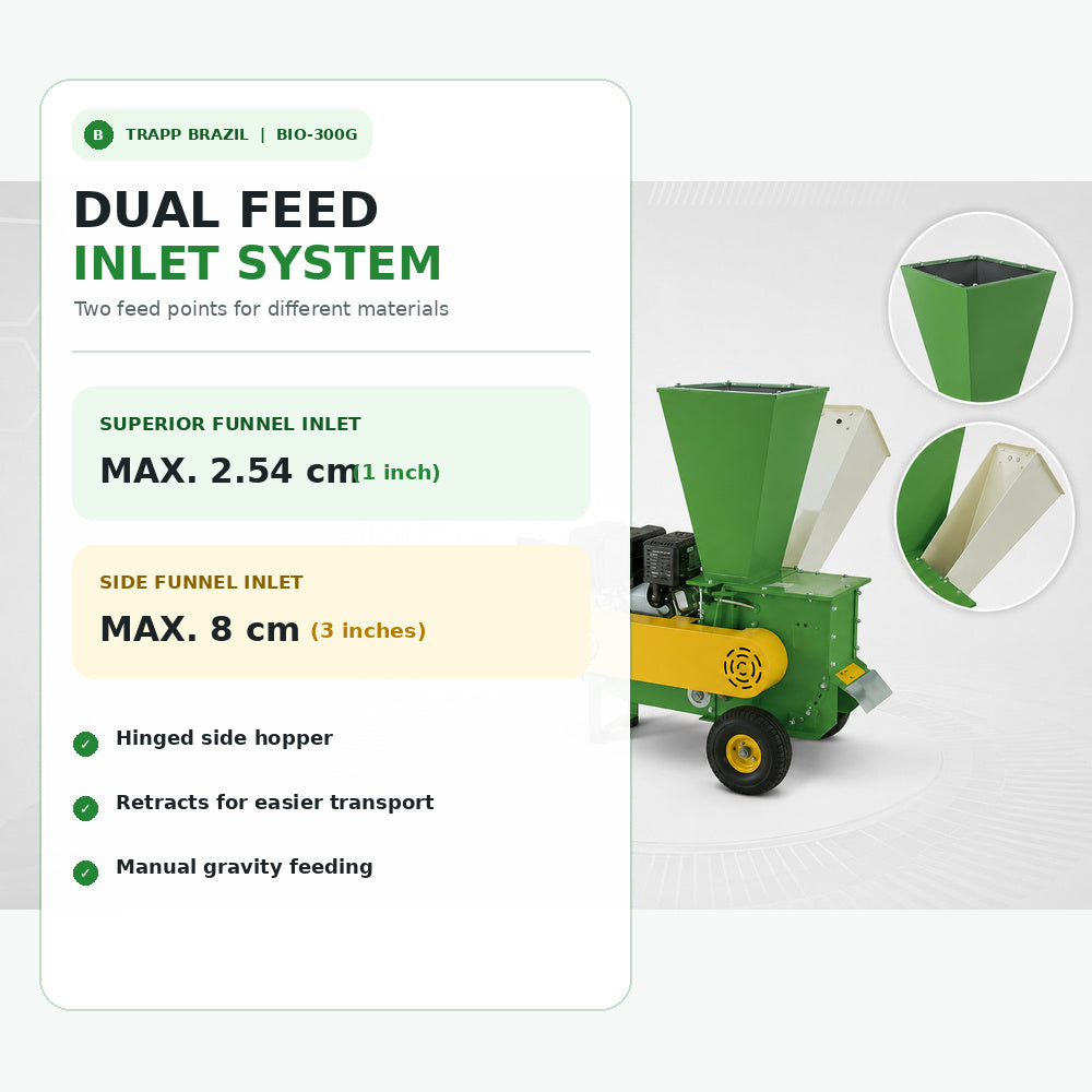 Trapp Brazil Organic Residue Shredder 15HP Lifan Engine (Bio-300G)