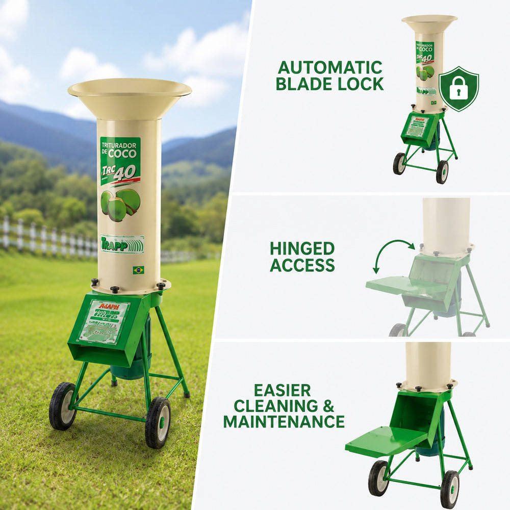 Trapp Brazil Coconut Shredder, 5HP, 60Hz Frequency (TRC-40)
