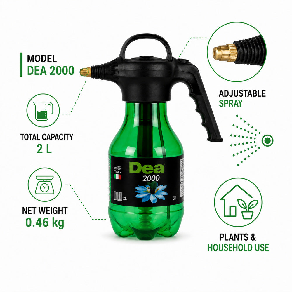 Volpi 2 Liter Compress Sprayer With Ergonomic Grip
