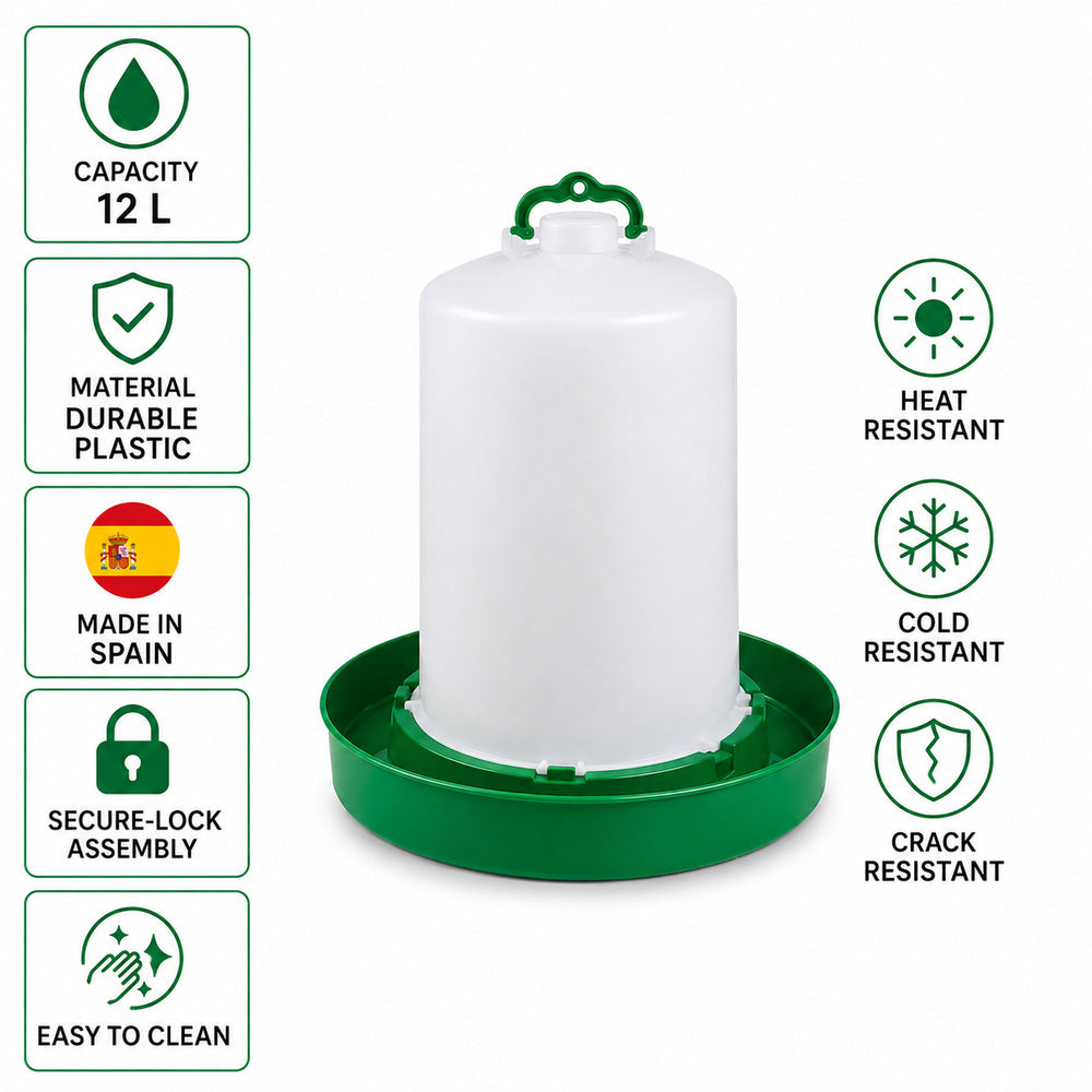 Gaun Deep Base Drinker for Chickens (12Liter)