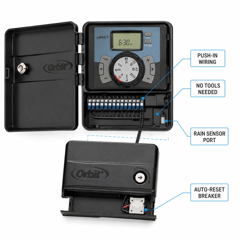Orbit Easy-Set Logic 12 Station Indoor/Outdoor Timer