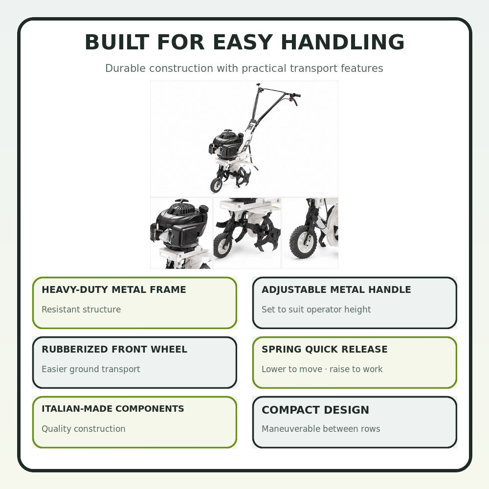 Alpina Italy Tiller Cultivator - ATL 36 V, Your Local UAE Distributor